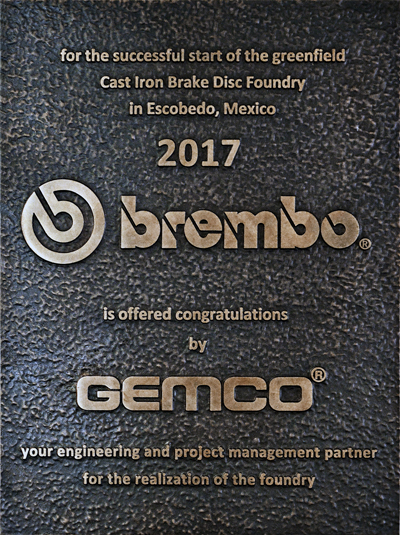 thank you Brembo, for working together on another successful project